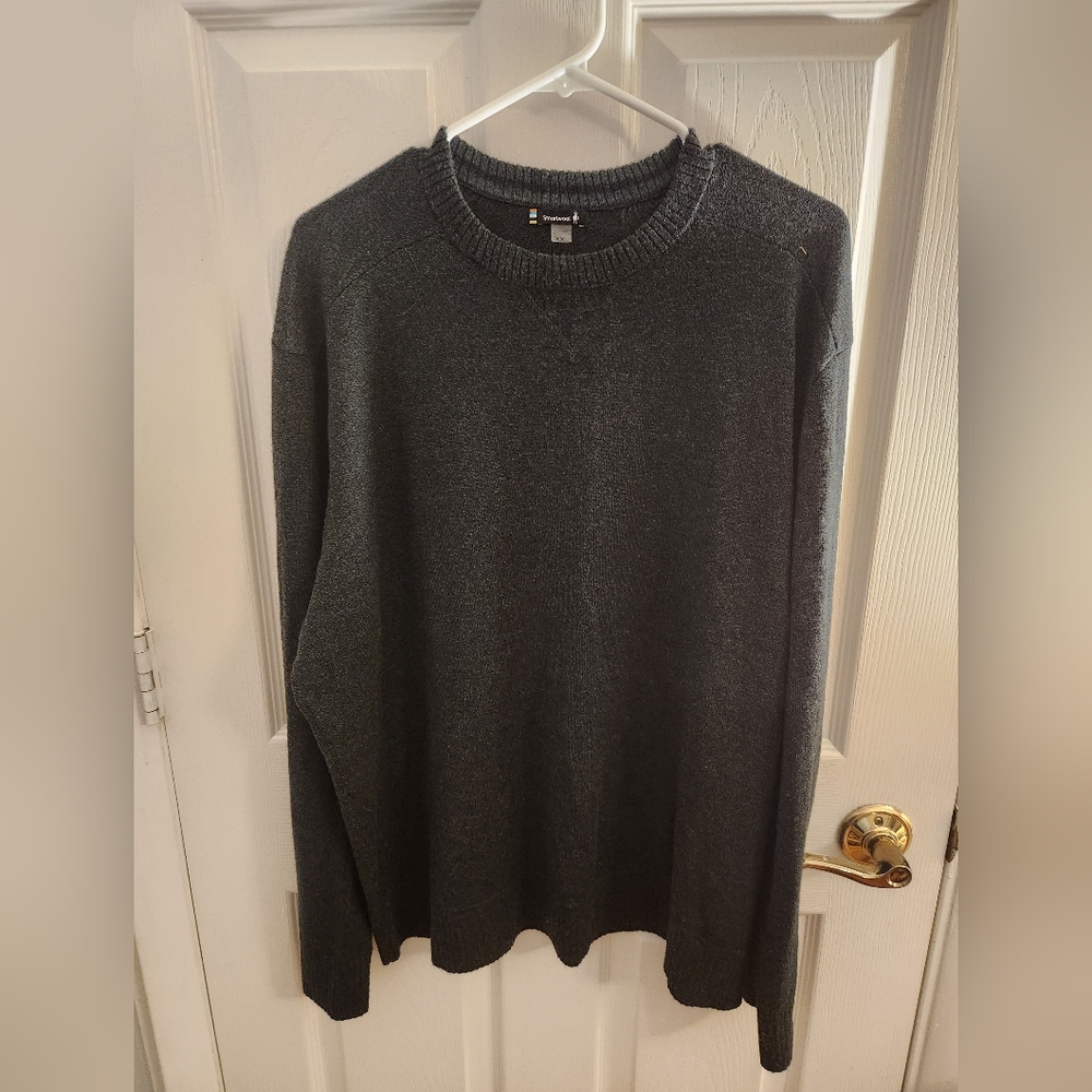 Smartwool Men's Sparwood Crew Sweater in Dark Green